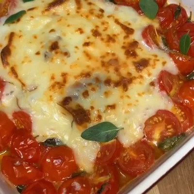Recipe of Baked cheese with tomato on the DeliRec recipe website