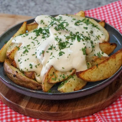Recipe of  Rustic potato with cheese sauce on the DeliRec recipe website