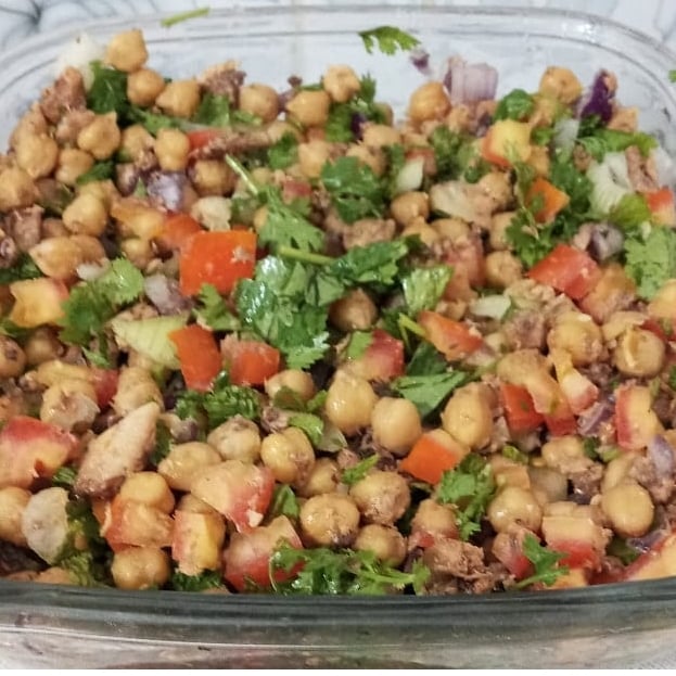 Photo of the Chickpea salad with sardines – recipe of Chickpea salad with sardines on DeliRec