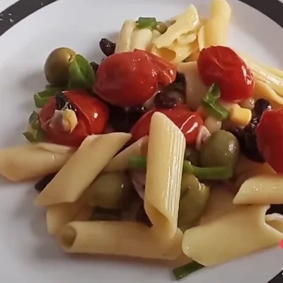 Recipe of penne pasta salad on the DeliRec recipe website