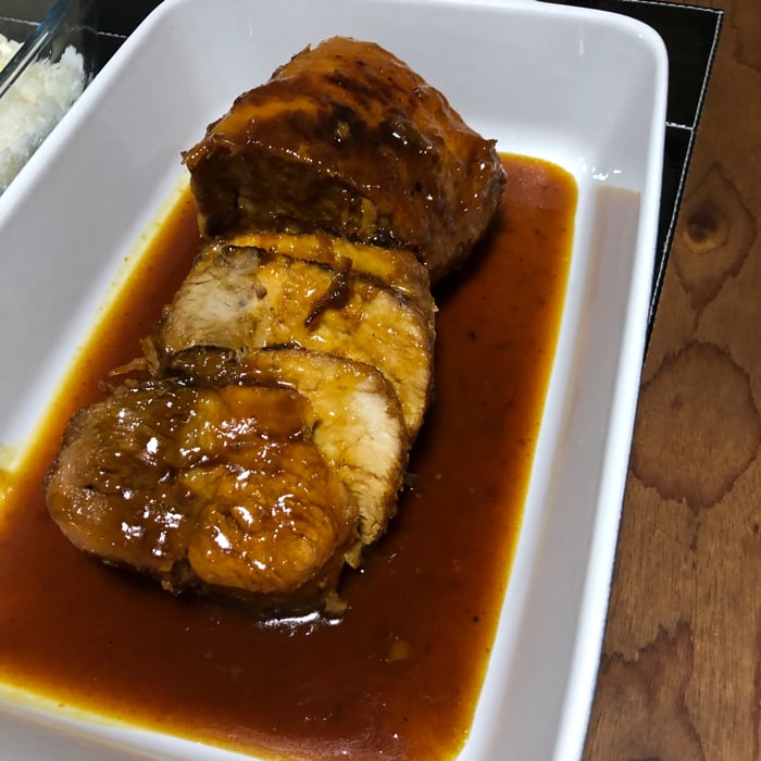 Photo of the Pork loin with passion fruit sauce – recipe of Pork loin with passion fruit sauce on DeliRec
