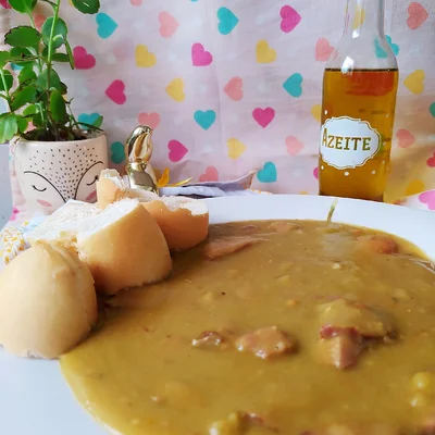 Receta de Sopa de guisantes en el sitio web de recetas de DeliRec