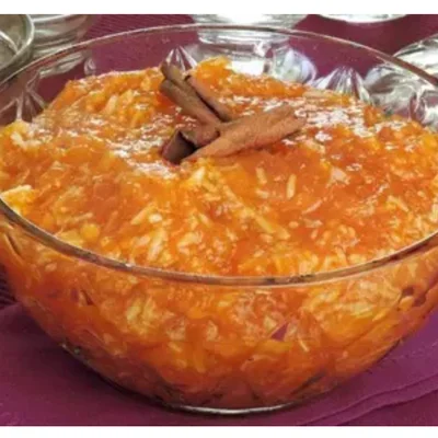 Recipe of Pumpkin Jam with Coconut and Orange on the DeliRec recipe website
