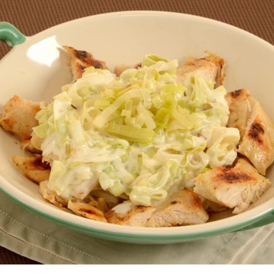 Photo of the Chicken with cottage cheese and leek – recipe of Chicken with cottage cheese and leek on DeliRec