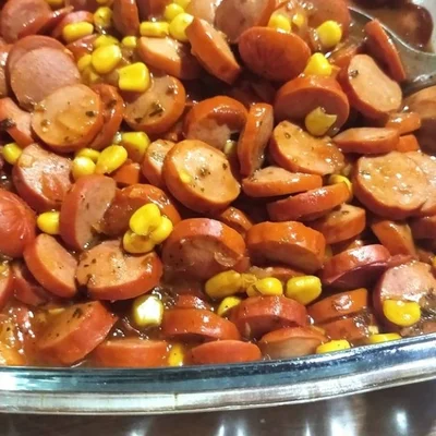 Recipe of seasoned sausage on the DeliRec recipe website