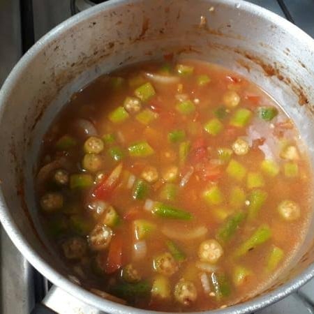 Photo of the okra in sauce – recipe of okra in sauce on DeliRec