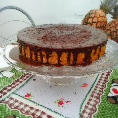 Recipe of Carrot cake with chocolate icing. on the DeliRec recipe website