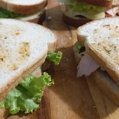 Recipe of Quick bread sandwich. on the DeliRec recipe website