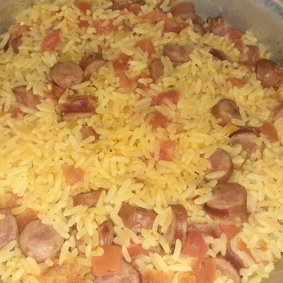 Recipe of Rice with thin sausage. on the DeliRec recipe website