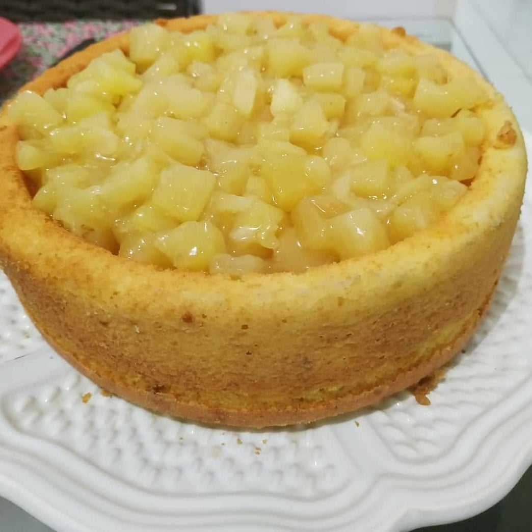 Photo of the Orange Cake with Pineapple Compote – recipe of Orange Cake with Pineapple Compote on DeliRec