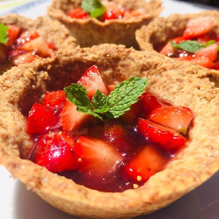 Photo of the Wholemeal strawberry shortcake – recipe of Wholemeal strawberry shortcake on DeliRec