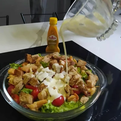 Recipe of Caesar salad on the DeliRec recipe website