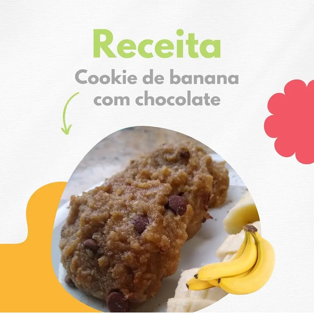 Foto da Cookies de banana com chocolate - receita de Cookies de banana com chocolate no DeliRec