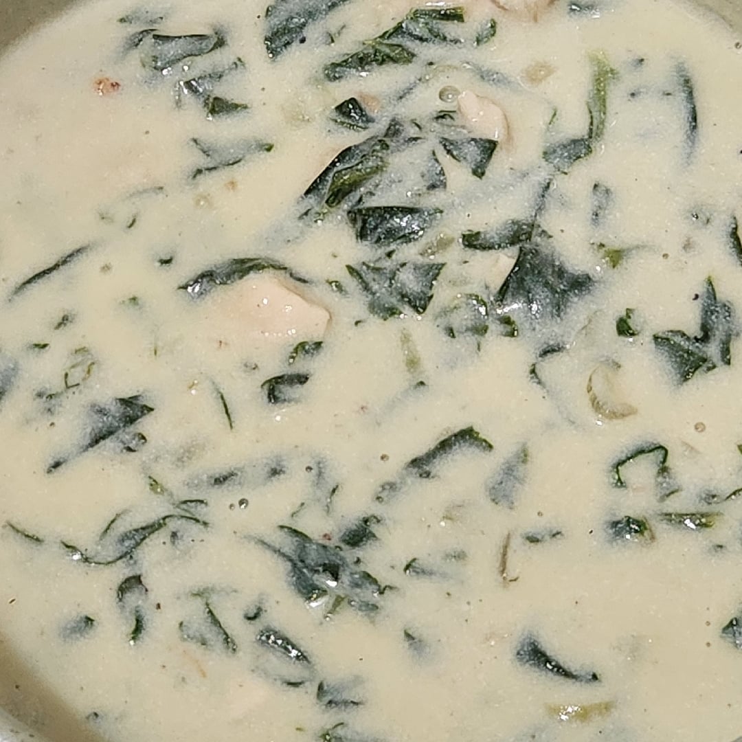 Photo of the White Cream with Chicken and Spinach – recipe of White Cream with Chicken and Spinach on DeliRec