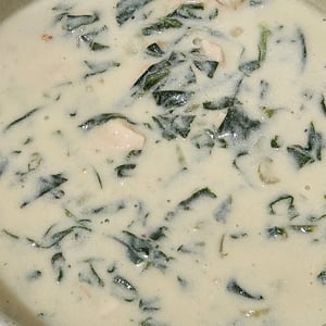 White Cream with Chicken and Spinach