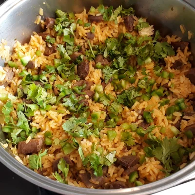Recipe of Sun meat rice on the DeliRec recipe website