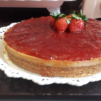 Recipe of Strawberry cheesecake on the DeliRec recipe website