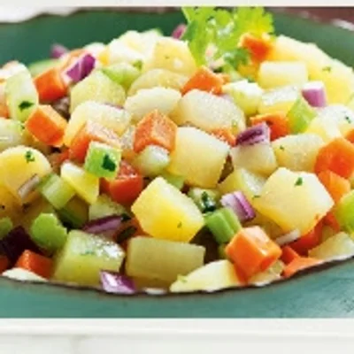 Receita de Salada De Batata Doce com Cenoura e vagem no site de receitas DeliRec