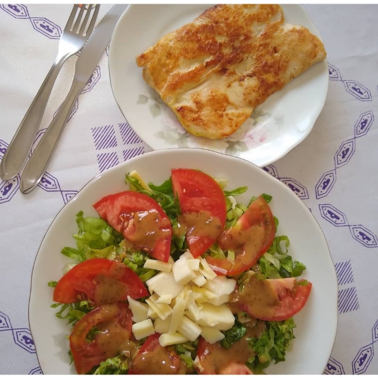 Photo of the Chicken Breast and Healthy Salad – recipe of Chicken Breast and Healthy Salad on DeliRec