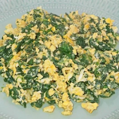 Recipe of Scrambled Egg with Spinach on the DeliRec recipe website