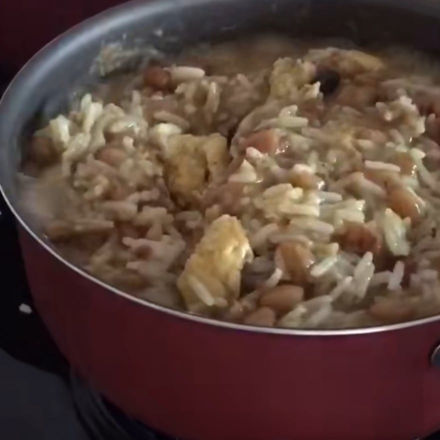 Foto da Feijão com arroz cozinhado e temperado - receita de Feijão com arroz cozinhado e temperado no DeliRec