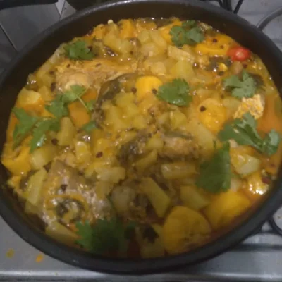 Recipe of Fish moqueca with green papaya on the DeliRec recipe website