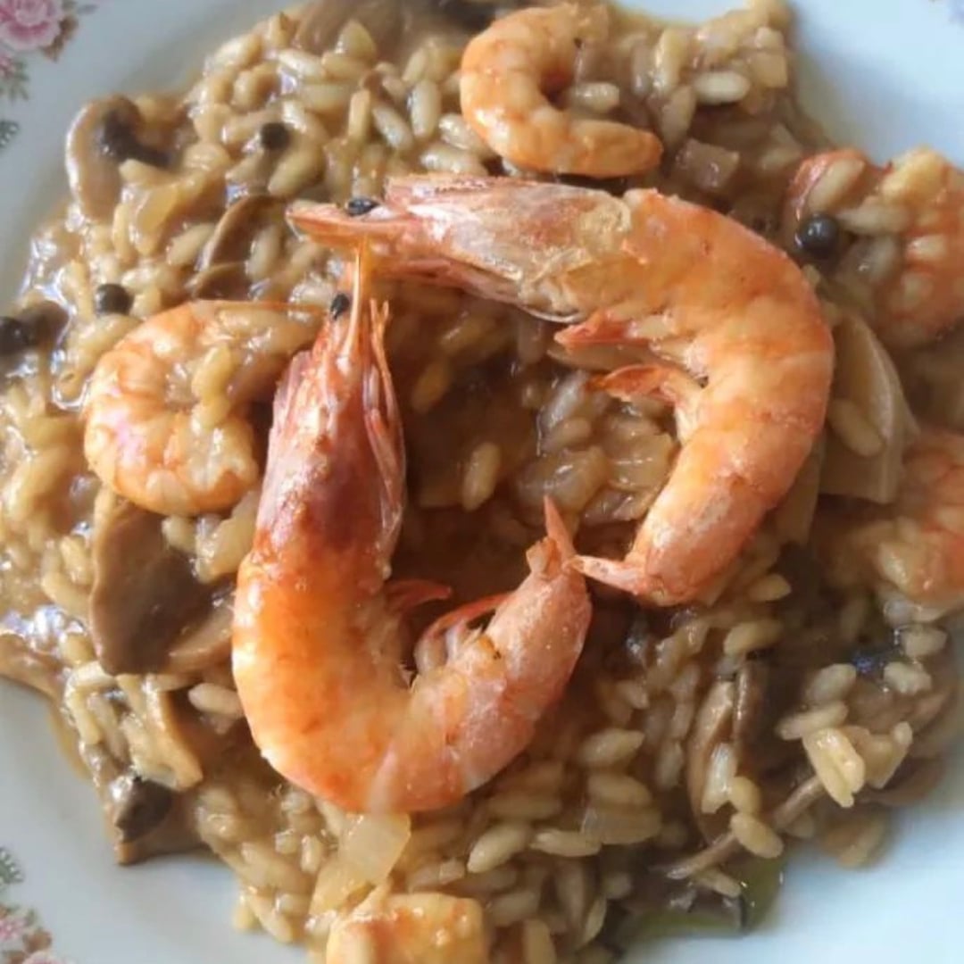 Photo of the SHRIMP RISOTO WITH MUSHROOMS – recipe of SHRIMP RISOTO WITH MUSHROOMS on DeliRec