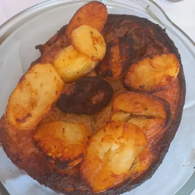 Recipe of Roasted ham with potatoes on the DeliRec recipe website