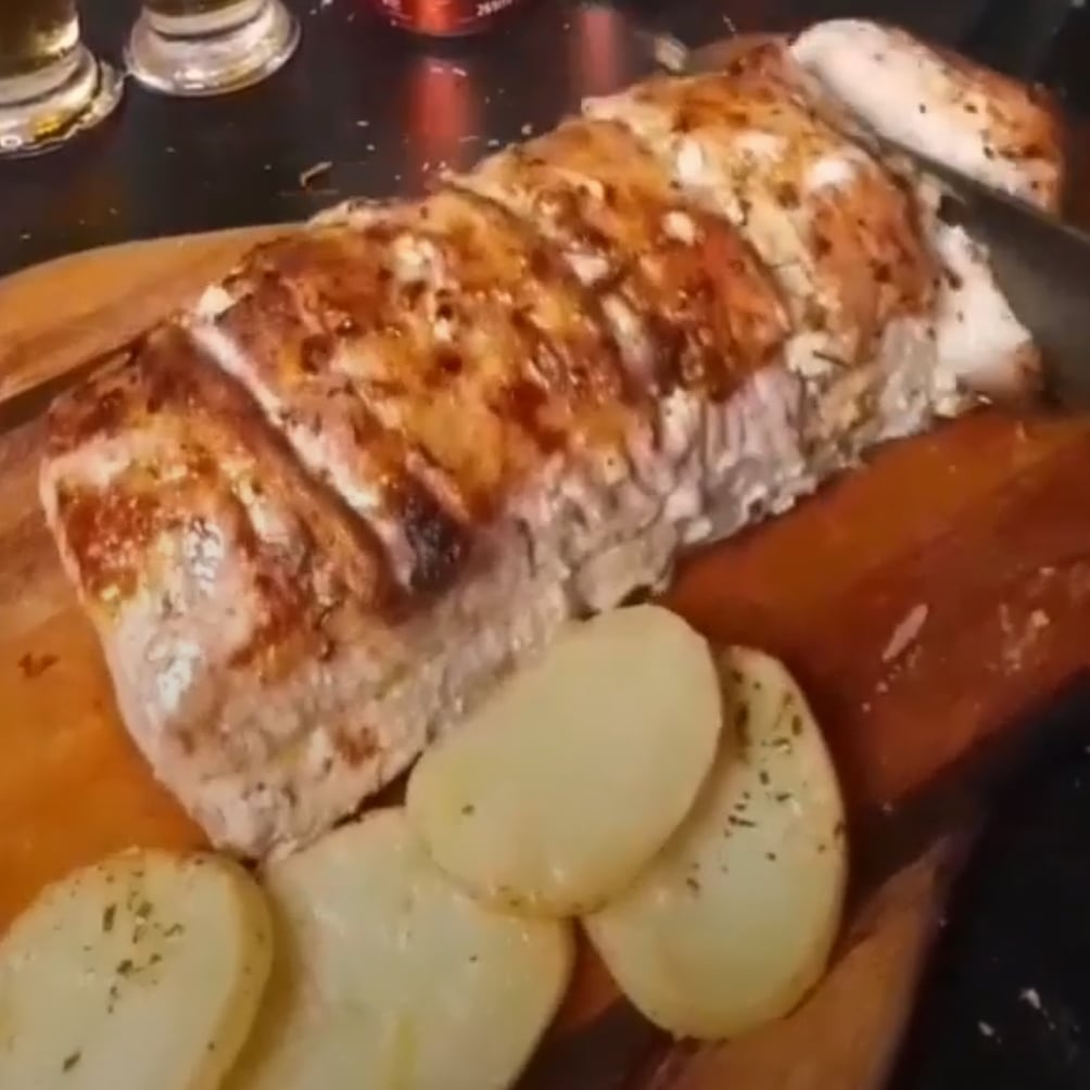 Photo of the Roasted pork loin with potato – recipe of Roasted pork loin with potato on DeliRec