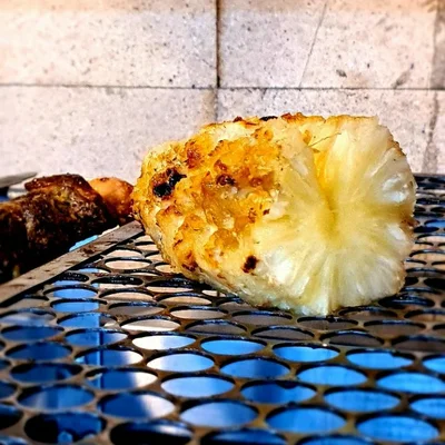 Recipe of Pineapple roasted on the grill on the DeliRec recipe website