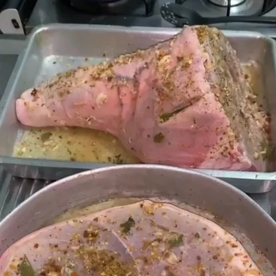 Recipe of roast ham on the DeliRec recipe website