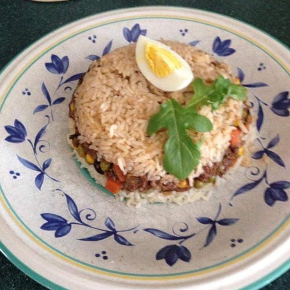 Foto da Bolinho de arroz recheado com carne moída - receita de Bolinho de arroz recheado com carne moída no DeliRec
