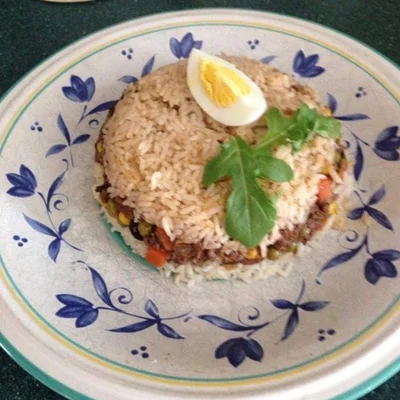 Recipe of Rice ball stuffed with ground beef on the DeliRec recipe website