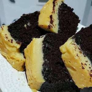 Chocolate Cake with Passion Fruit Mousse