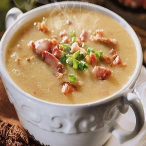 Cassava Broth with Calabresa and Bacon