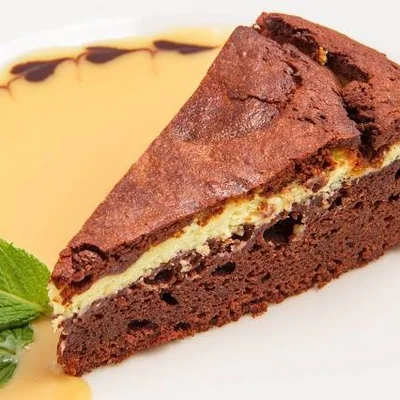 Receita de Brownie Cheesecake Fácil no site de receitas DeliRec