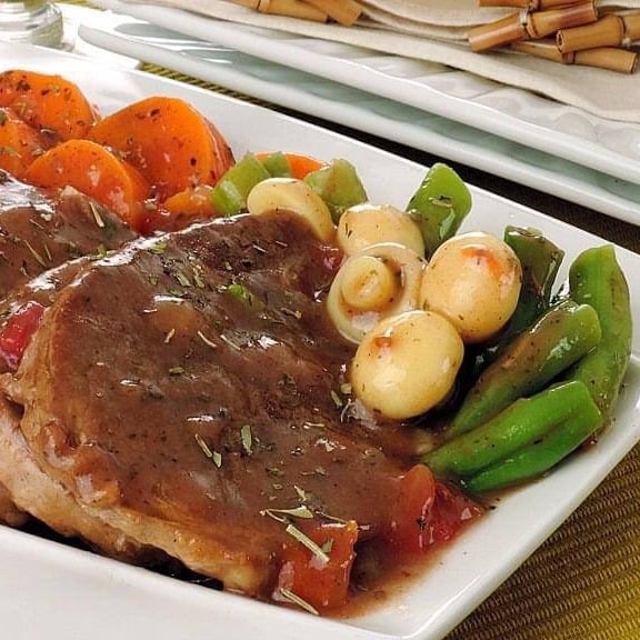Photo of the LIZARD IN MADEIRA SAUCE WITH VEGETABLES – recipe of LIZARD IN MADEIRA SAUCE WITH VEGETABLES on DeliRec