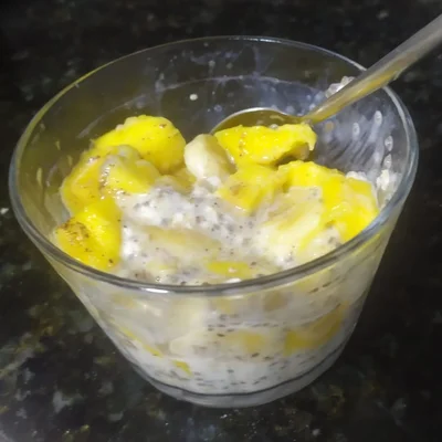 Recipe of Fruit salad with yogurt and seeds on the DeliRec recipe website