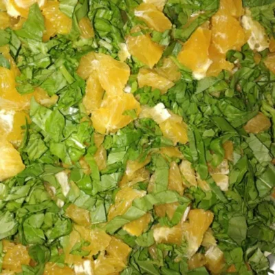 Recipe of Lettuce salad with orange on the DeliRec recipe website