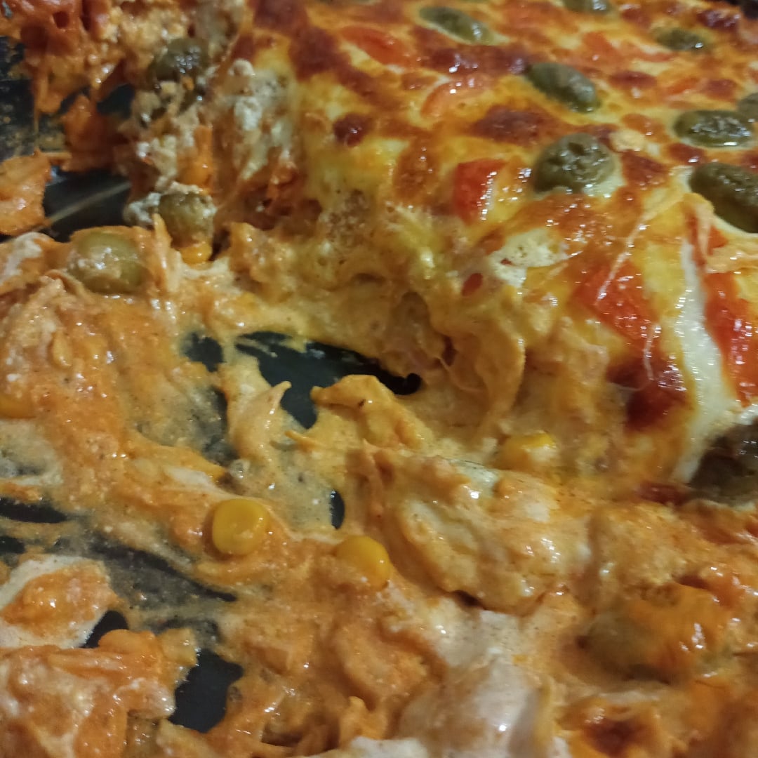 Photo of the CHICKEN LASAGNA WITH WHITE AND RED SAUCE – recipe of CHICKEN LASAGNA WITH WHITE AND RED SAUCE on DeliRec