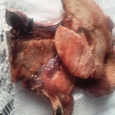 Receita de Carne de porco frita. no site de receitas DeliRec