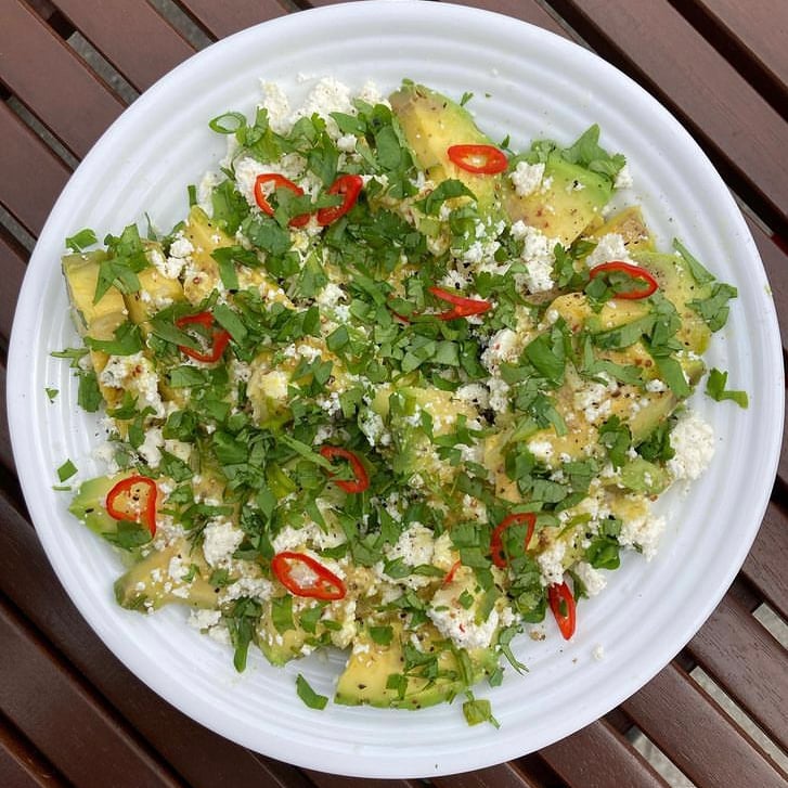 Foto da Salada de abacate e ricota - receita de Salada de abacate e ricota no DeliRec