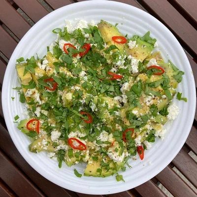 Recipe of Avocado and Ricotta Salad on the DeliRec recipe website