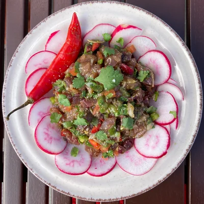 Recipe of tuna tartare on the DeliRec recipe website