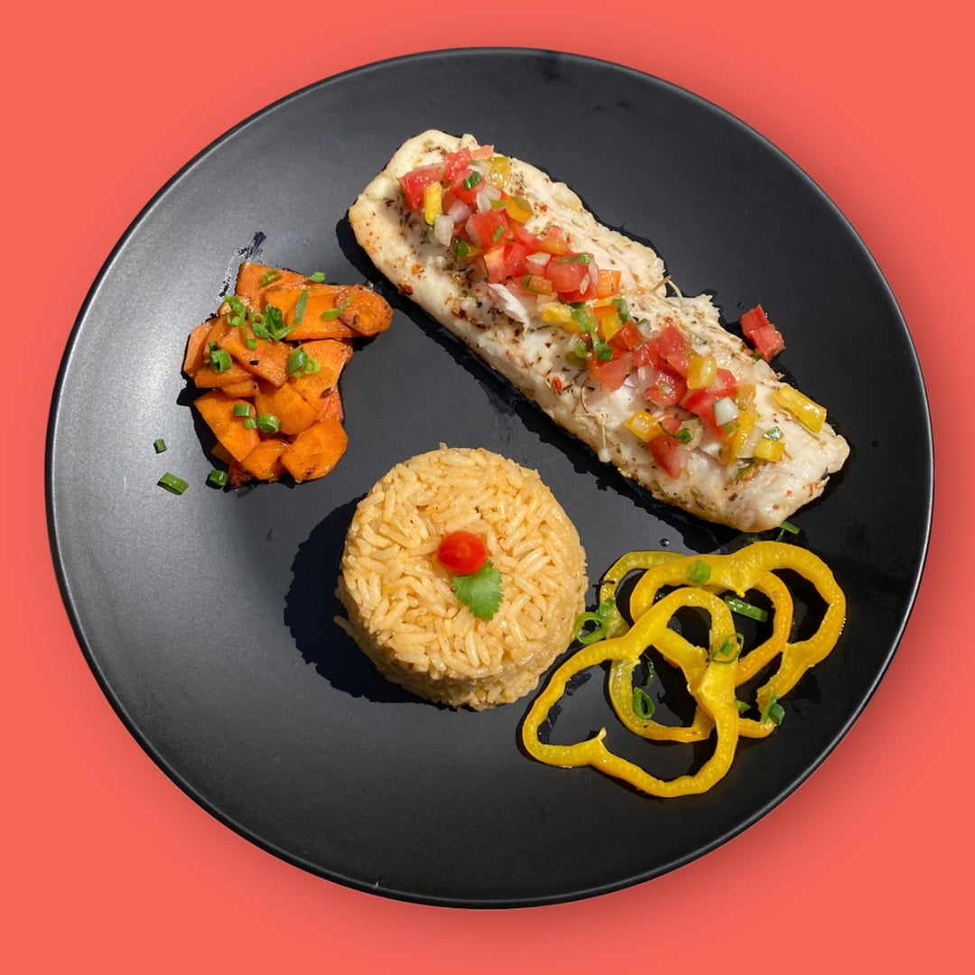 Foto da Peixe com arroz e vegetais  - receita de Peixe com arroz e vegetais  no DeliRec