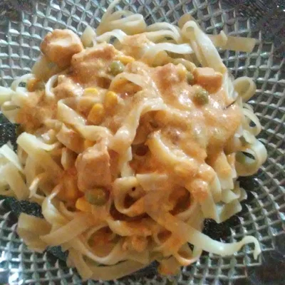 Recipe of chicken noodles on the DeliRec recipe website