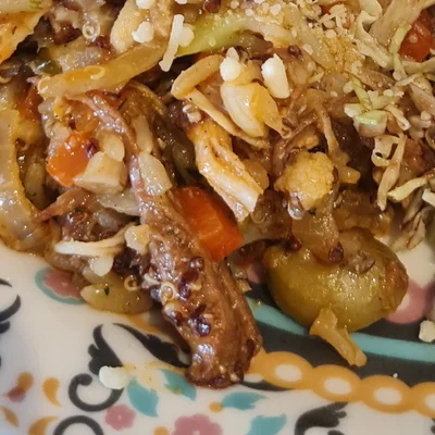 Recipe of Quinoa Risotto Brown Rice and Chicken on the DeliRec recipe website
