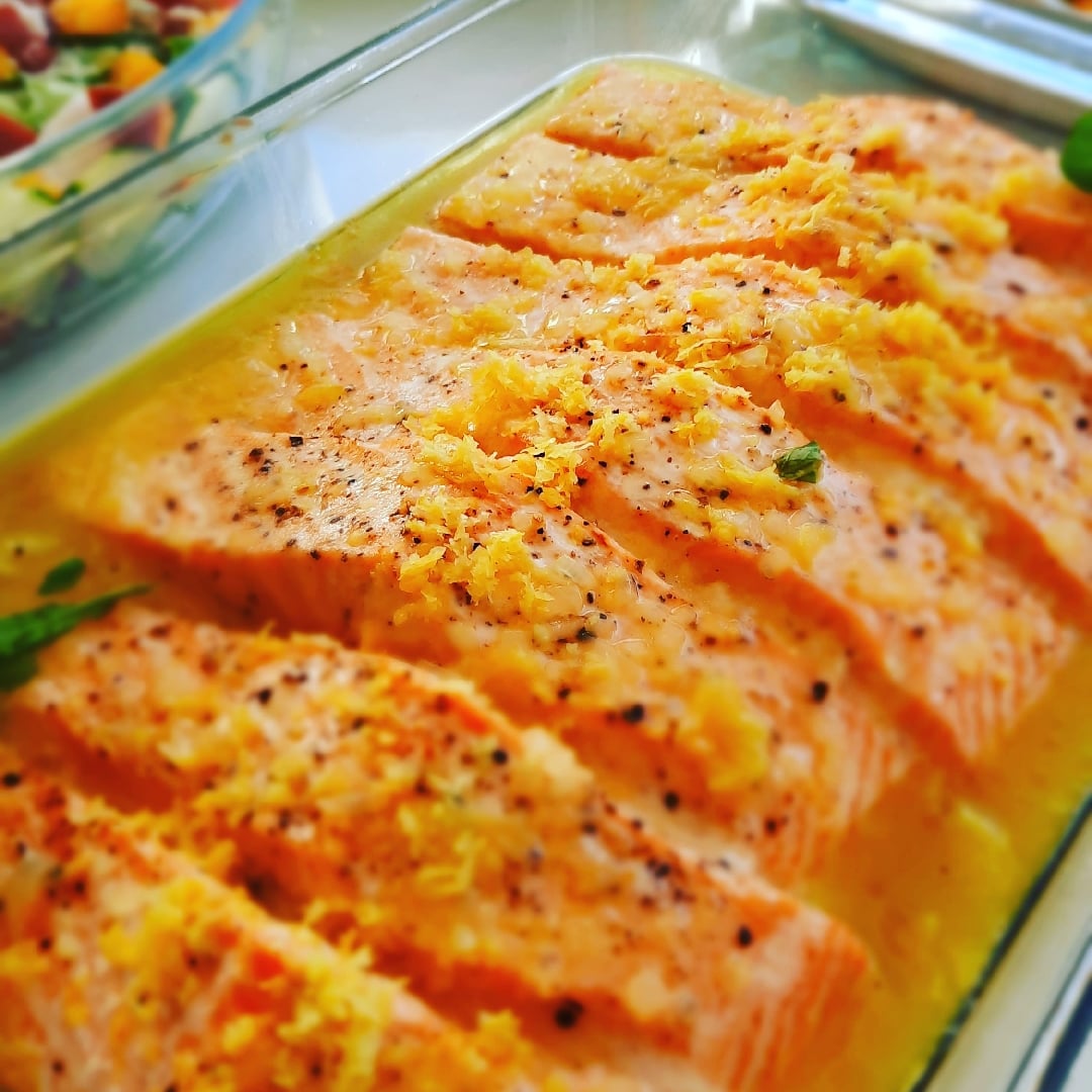 Photo of the Salmon in Sicilian Lemon Sauce – recipe of Salmon in Sicilian Lemon Sauce on DeliRec