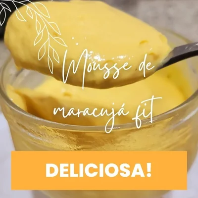 Recipe of fit passion fruit mousse on the DeliRec recipe website