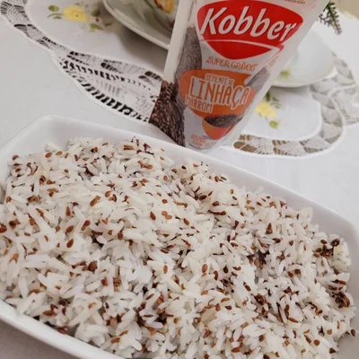 Recipe of brown chia rice on the DeliRec recipe website